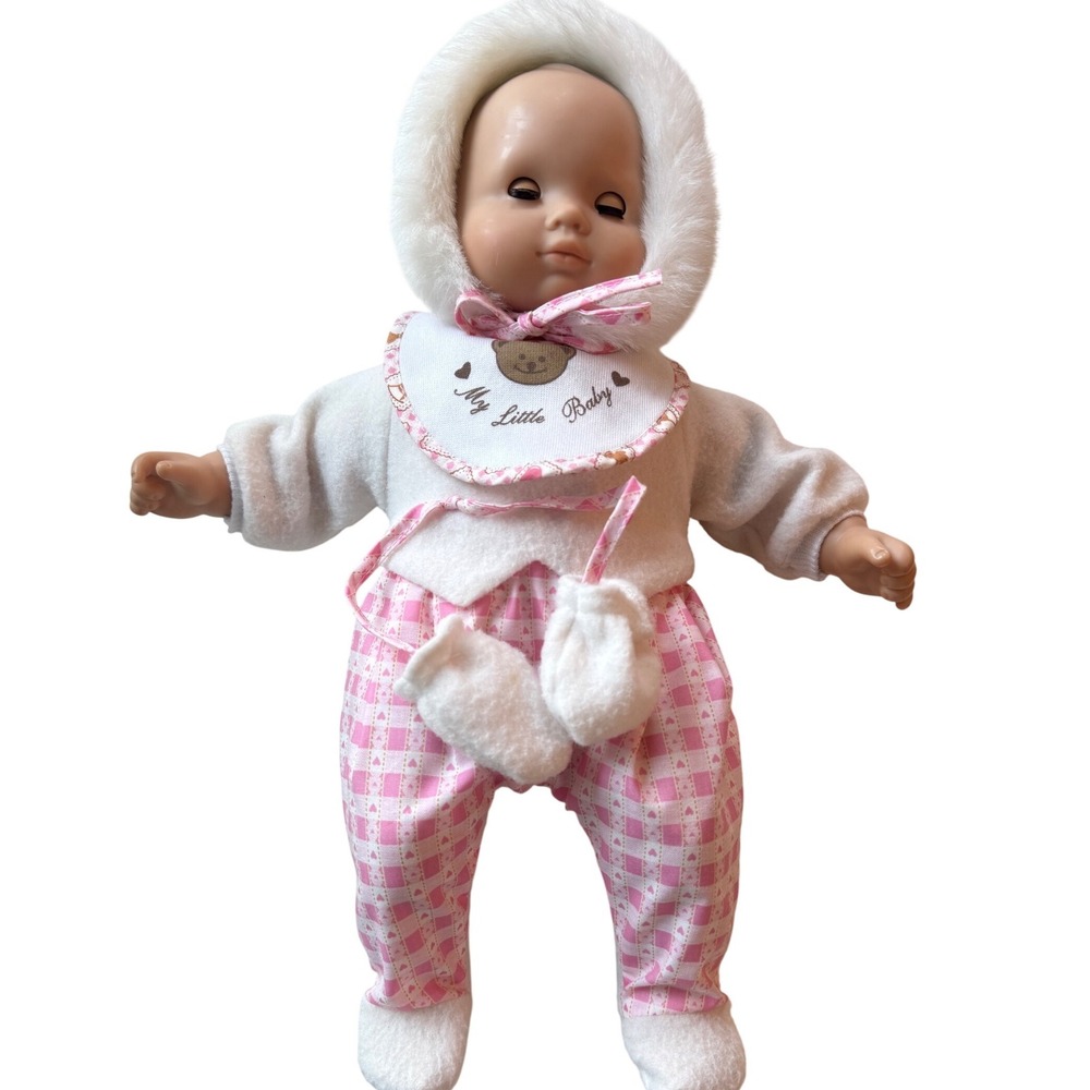 Vintage‎ American Girl Doll Bitty Baby Soft Body Sleep Eyes winter bunting mitts